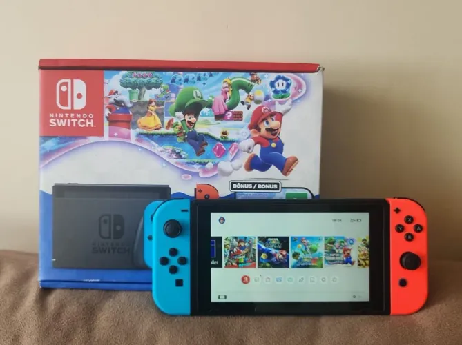Nintendo Switch V2 NOVO Desbloqueado