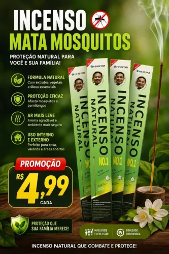 Incenso mata mosquitos