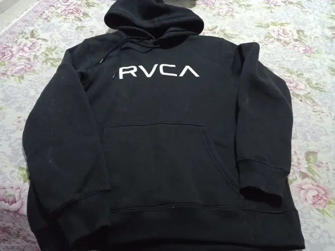 Blusa de moletom canguru com capuz RVCA