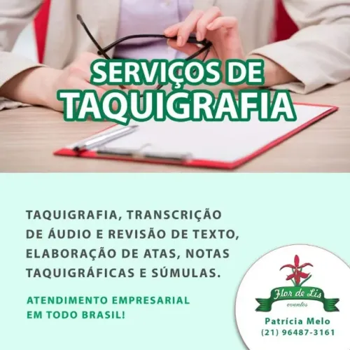 Taquigrafia e Degravação de Áudio