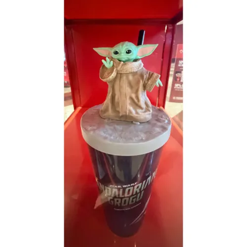 Copo Colecionável Grogu Cinemark Premium Oficial Star Wars: O Mandaloriano e Grogu