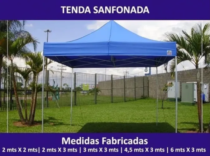 Tendas e lonas para tendas sanfonadas