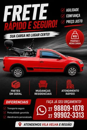 Fazemos pequenos fretes!