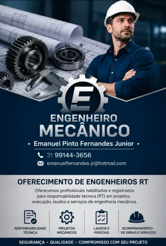 Engenheiro mecânico RT (crea ativo)