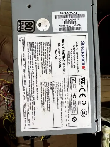 Fonte 500W Supermicro Delta