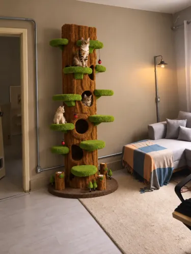 ? Torre Arranhador Gigante para Gatos 2,00m - Árvore Playground com Tocas ?10x sem juros 