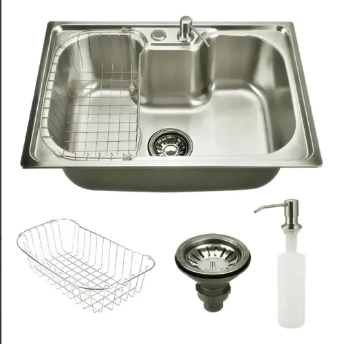  Cuba Gourmet Pia Cozinha Aço Inox 304 Com Acessórios 40x60 Cuba Gourmet Pia Cozinha Aço I