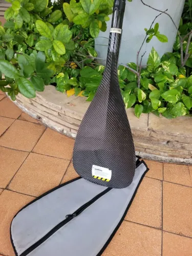 Remo canoa havaiana importado fibra de carbono extra leve com capa