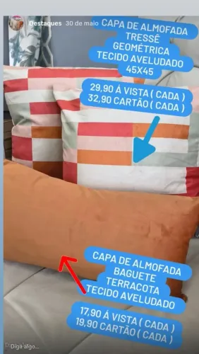 CAPA DE ALMOFADA DELUXE DECOR ( CADA )