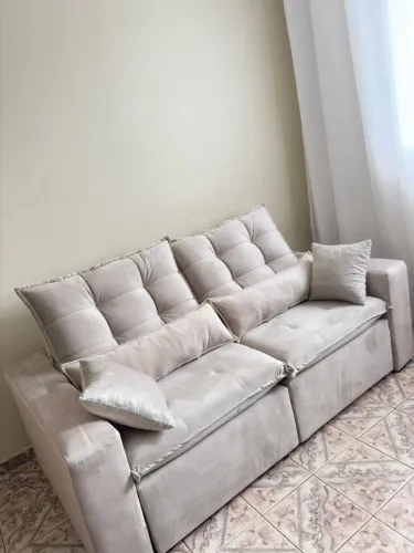 Sofá retrátil e reclinável, barato. Novo direto do fabricante 