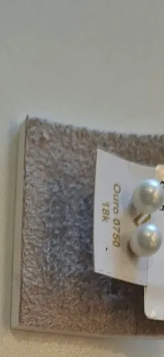 Brinco pérola ouro 18k