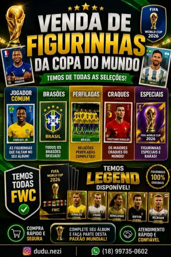 FIGURINHAS DA COPA DO MUNDO 2026