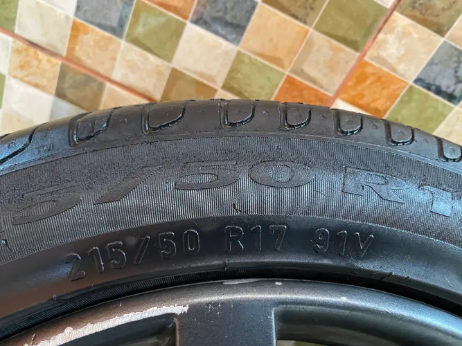 Rodas spot line 215/50 R17 pneus pirelli 70% 5 furos