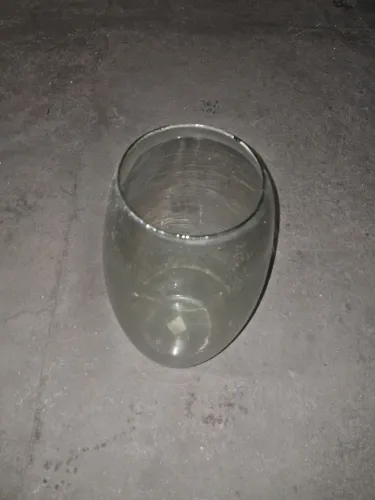 Vaso de vidro tamanho 50x18
