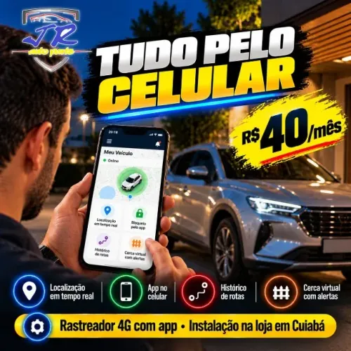 Rastreador Anti-furto com Corte de Ignição pelo Celular - R$ 40/mês