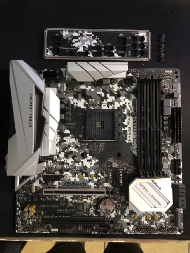 Placa mãe B450M Steel Legend Asrock 