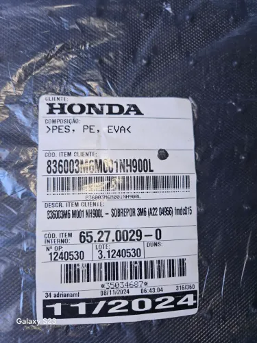 Jogo Tapete Honda HRV ( modelo novo )