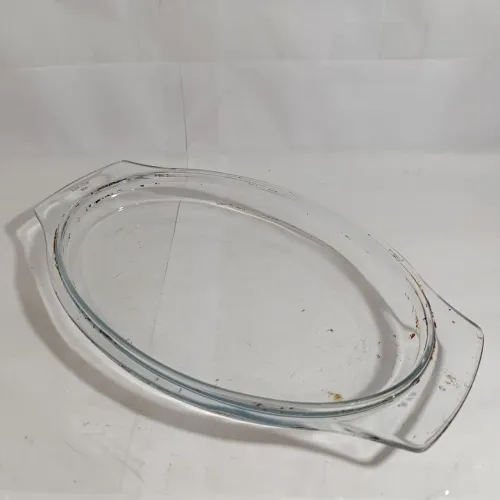 Travessa Oval Vidro Marinex 29x17,5cm