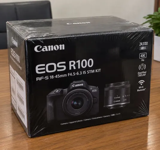 Canon EOS R100 Kit 18-45mm Mirrorless APS-C NOVO caixa lacrada