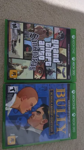 GTA SAN ANDREAS e BULLY - XBOX ONE XBOX 360