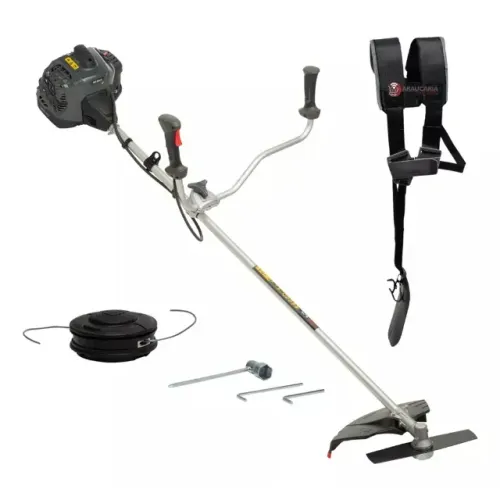 Roçadeira À Gasolina 44,8cc Branco Elite Br220 Profissional