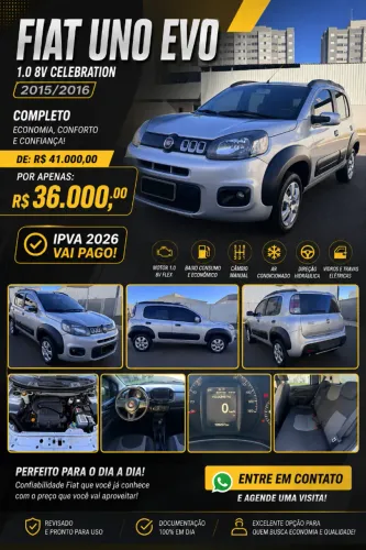 Fiat Uno WAY Celeb. 1.0 EVO Fire Flex 8V 5P 2016