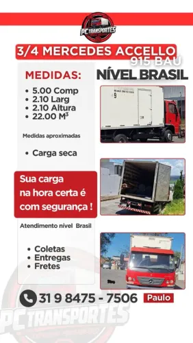 Carretos frentes e viagens, nota fiscal
