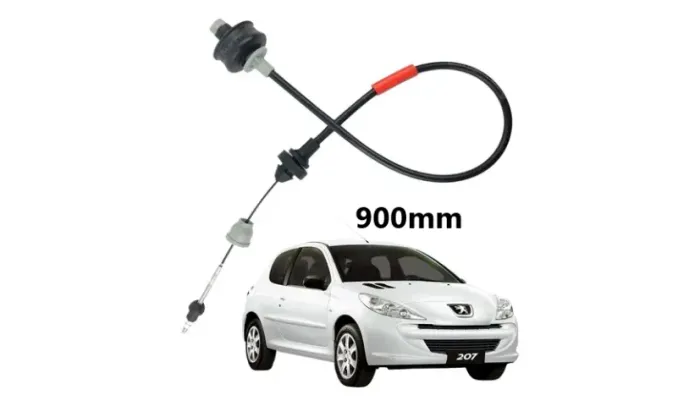 Cabo de Embreagem 900mm para o Peugeot 206 e 207 1.4 / 1.6 Regulagem Manual