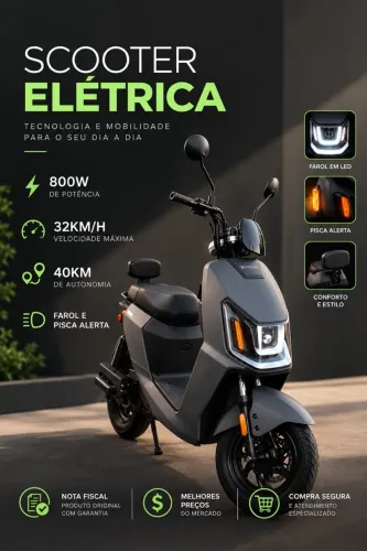Scooter Eletrica lacrada!! Preço excelente 