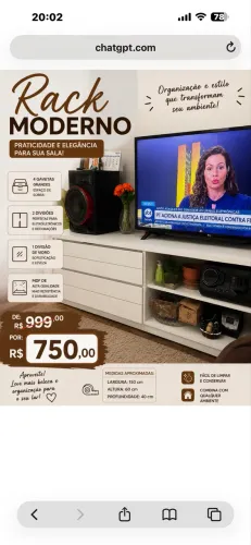 Rack lindo de mdf