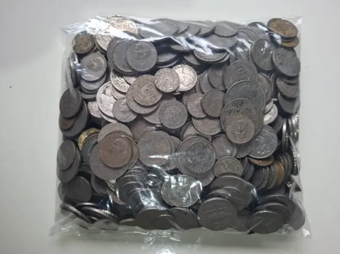 Moedas de réis, anos de 1901 a 1942- 3 Kg