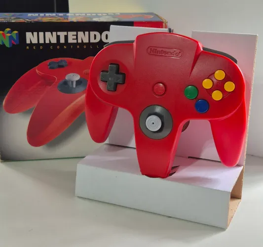 Controle Nintendo 64 Vermelho com caixa original