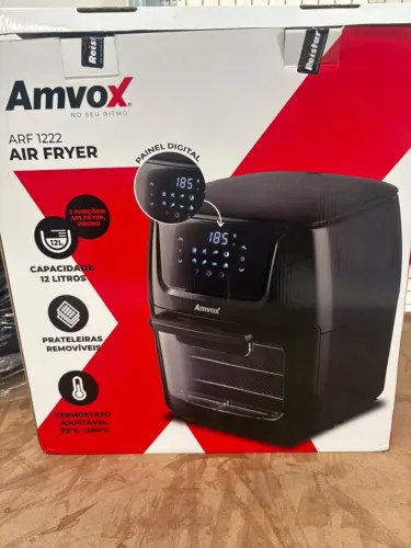 Air Fryer Oven Amvox ARF 1222 12L 127V Forno Fritadeira Elétrica - Nova Caixa Aberta