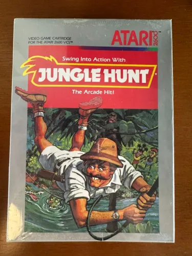 Cartucho Jogo Jungle Hunt LACRADO (nib) para Atari 2600 CX 2688 Silver Label Americano