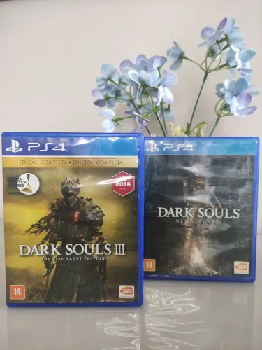 2 jogos de PS4 em excelente estado , DARK SOULS REMASTERED+DARK SOULS III