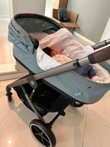 Carrinho De Bebê Cybex Balios S Lux Stormy Blue + Moises