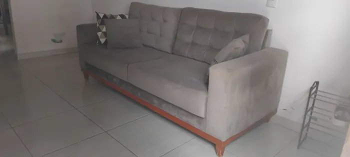Sofá living 2.10 cinza