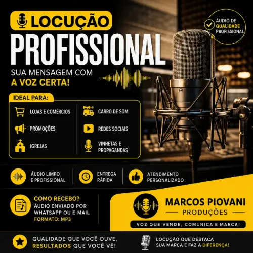 Locutor Publicidade comercial
