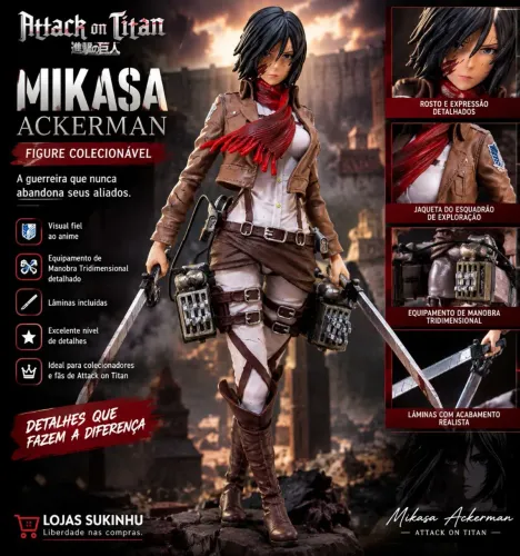 (SIMILAR) Action Mikasa Ackerman AOT Bandai