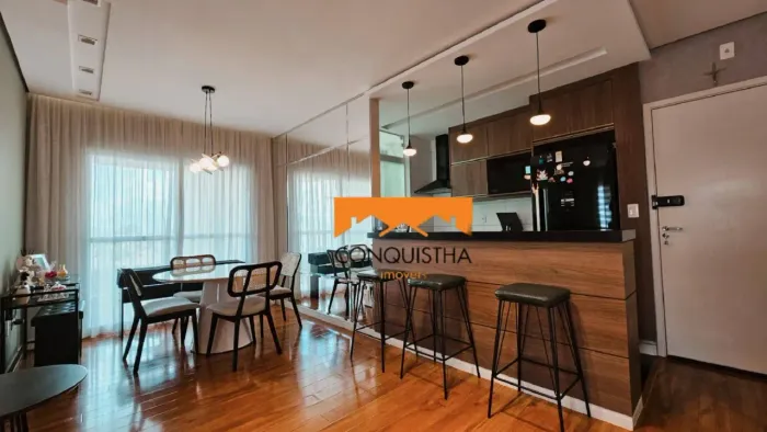 Apartamento com 2 dormitórios para alugar, 77 m² por R$ 4.429,33/mês - Vila Caminho do Mar