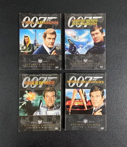 Kit 4 Dvd's filmes 007 James Bond - Ultimate Edition