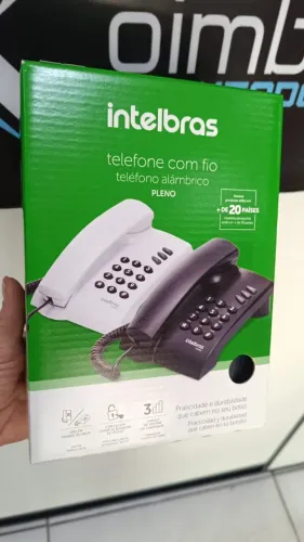 Telefone intelbras com fio pleno -Aparelho Telefonico -Loja Coimbra Computadores