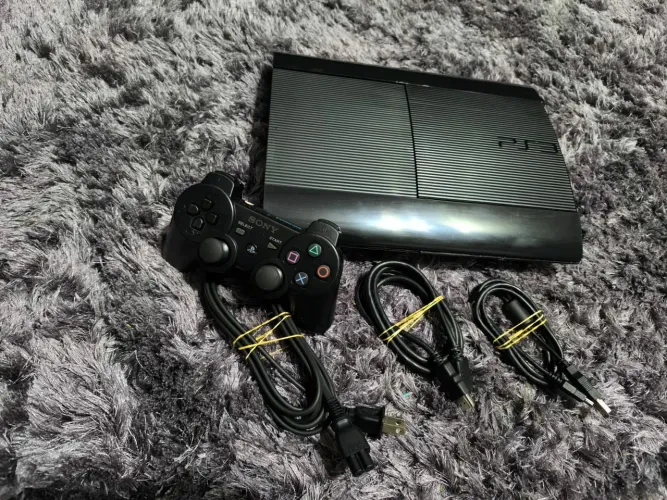 PS3 SUPER SLIM DSTRVD LOTADO DE JOGOS