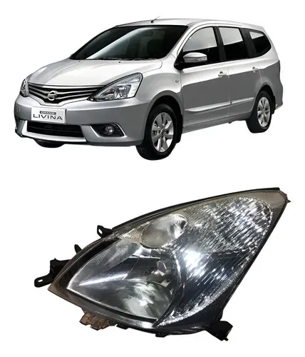 Farol Nissan Livina Dianteiro Esquerdo 2008 Até 2014 Esquerdo/motorista