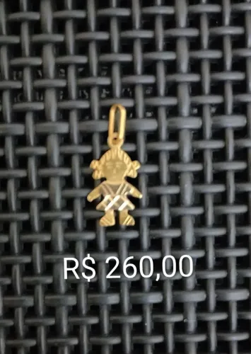 Pingente menina ouro 3g