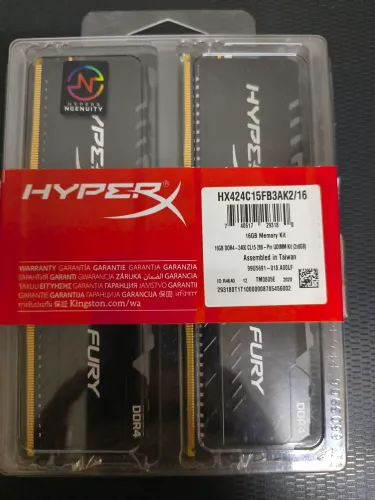 Kingston HyperX Fury RGB 16GB (2x8GB) DDR4 2400MHz CL15 (referência HX424C15FB3AK2/16)