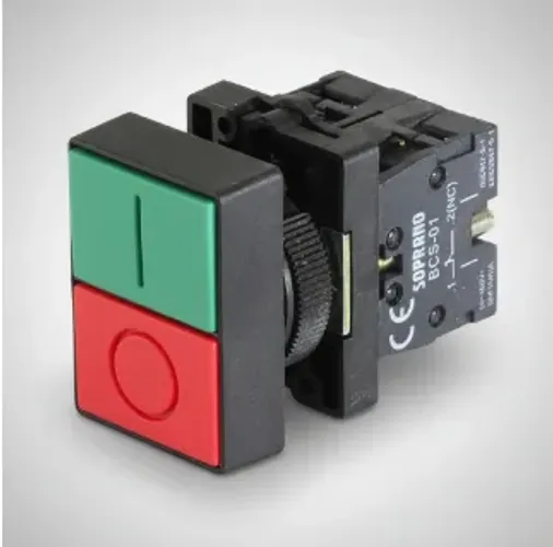 Botão Pulsador  Duplo  S/led- Na+Nf- Soprano