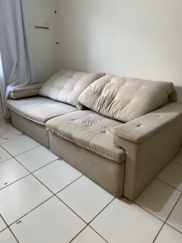 Sofá linho cru 2,4