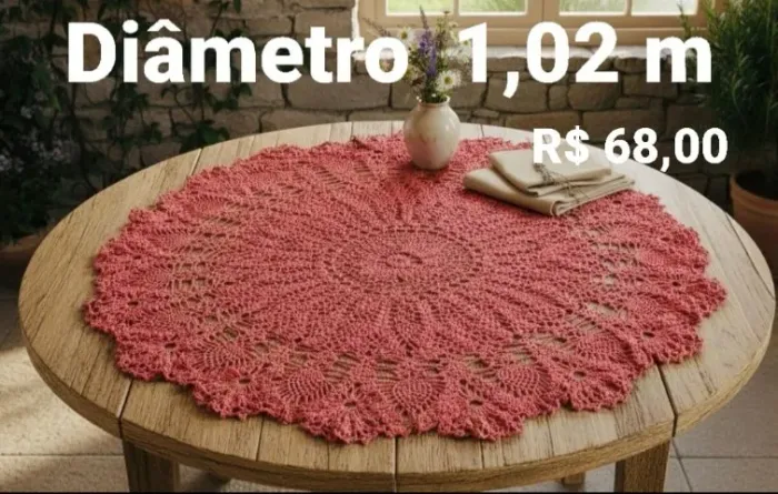 Toalhas e Trilho de mesa em crochê
