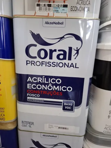 Tinta acrílica coral